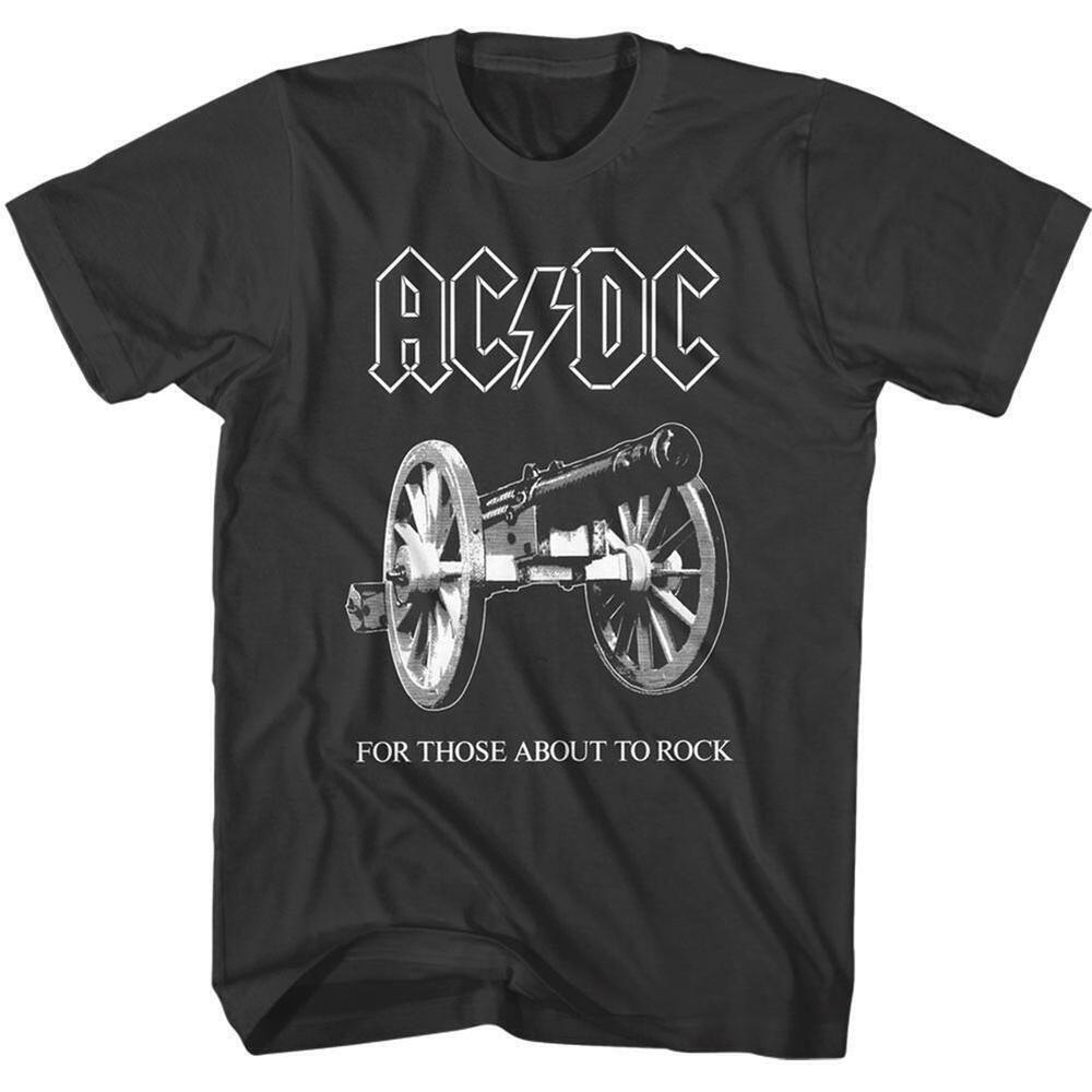 Acdc Tshirt For Those About To Rock Black Tee